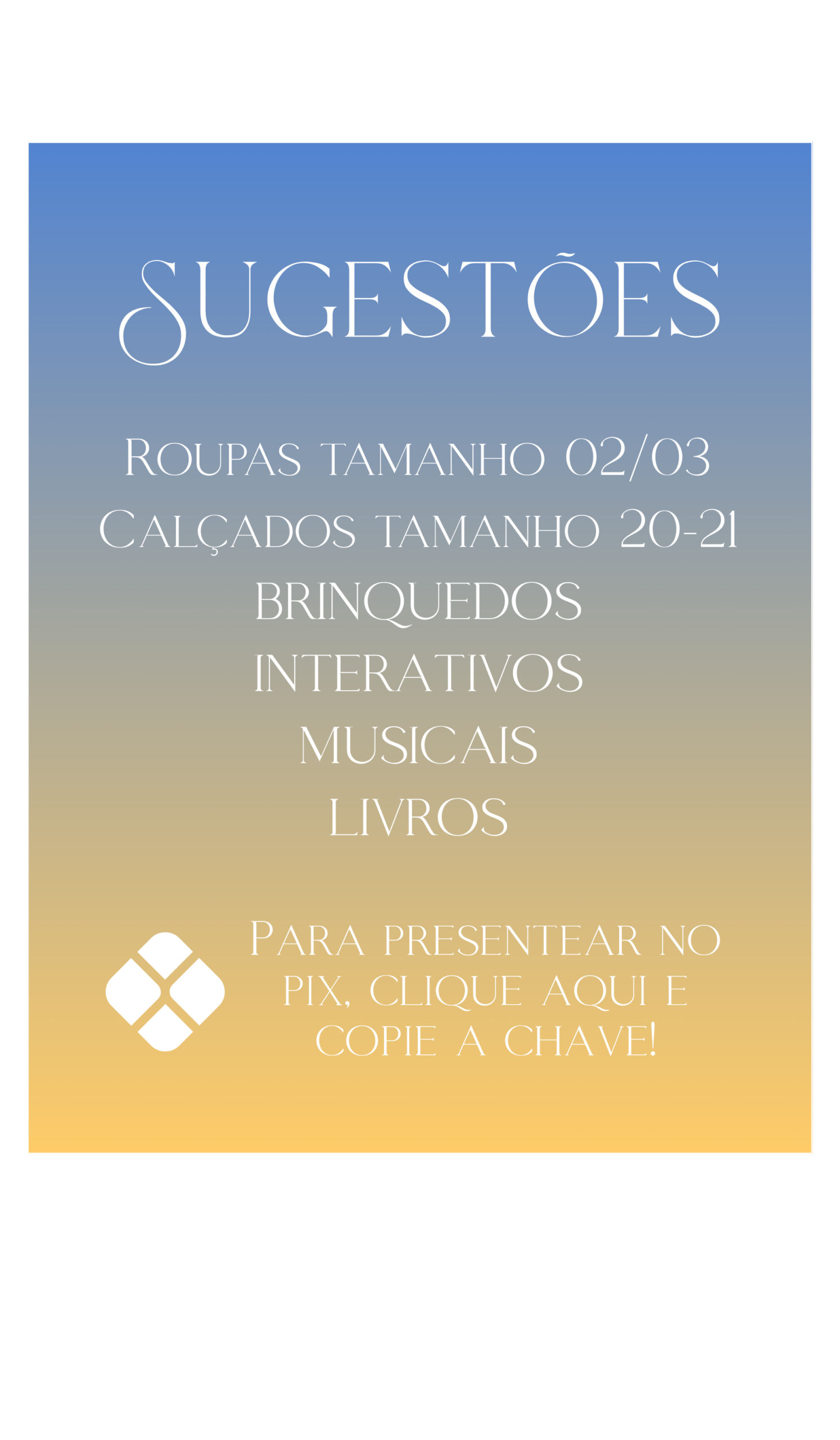 Sugestões de presente